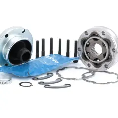 Kit de junta homocinetica coche con grasa, tornillos y abrazaderas.