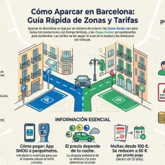 Guía de aparcamiento en Barcelona: Zonas Azules y Verdes. Información sobre tarifas, pago con SMOU y multas. bsm estació barcelona nord.
