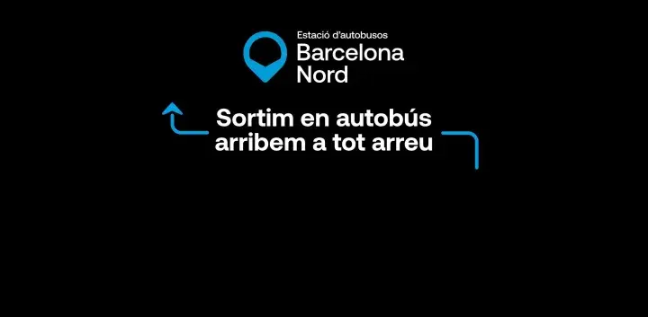 Estació d'autobusos Barcelona Nord. Surtim en autobús i arribem a tot arreu.
