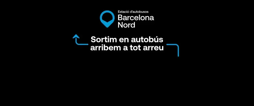 Estació d'autobusos Barcelona Nord. Surtim en autobús i arribem a tot arreu.