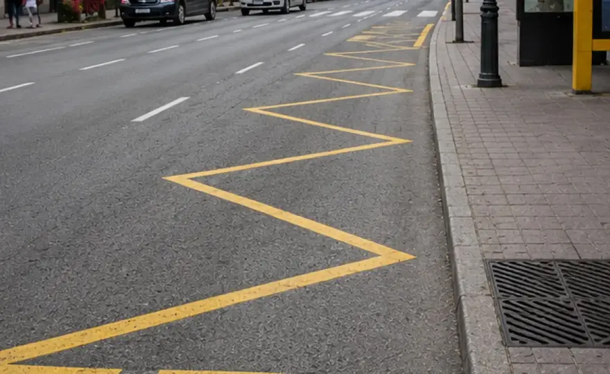 Marcas viales en España - cómo interpretar líneas y colores