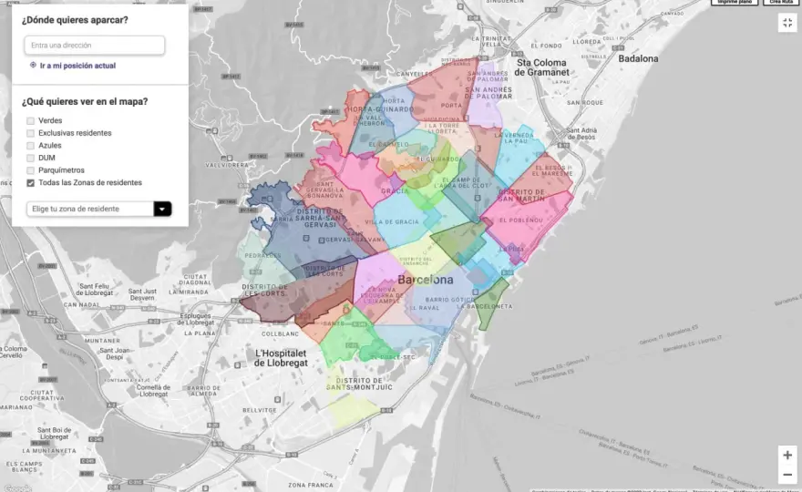 ¿Quién puede aparcar en la zona amarilla de Barcelona?
