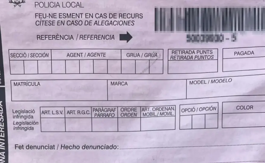 Multa por aparcar mal - cuánto cuesta y cómo recurrir