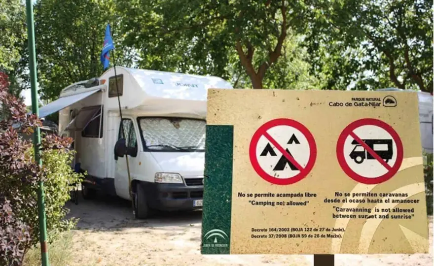 ¿Se puede aparcar una autocaravana en cualquier sitio?