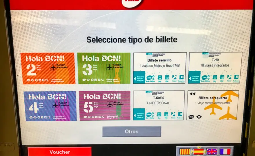 Zonas tarifarias de Barcelona - billetes, precios y tarjetas